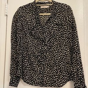 Tory Burch ruffle front blouse